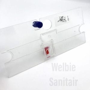 Sanit / plieger transparante scharnierplaat voor inbouwreservoir van Neckar serie 0182800S001