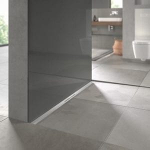 Tece drainprofile douchegoot 80cm rvs geborsteld 670800 + 673001 inclusief stankafsluiter compact 40mm